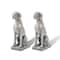 Glitzhome® 28.25" Light Gray Sitting Labrador Retriever Dog Statues, 2ct.